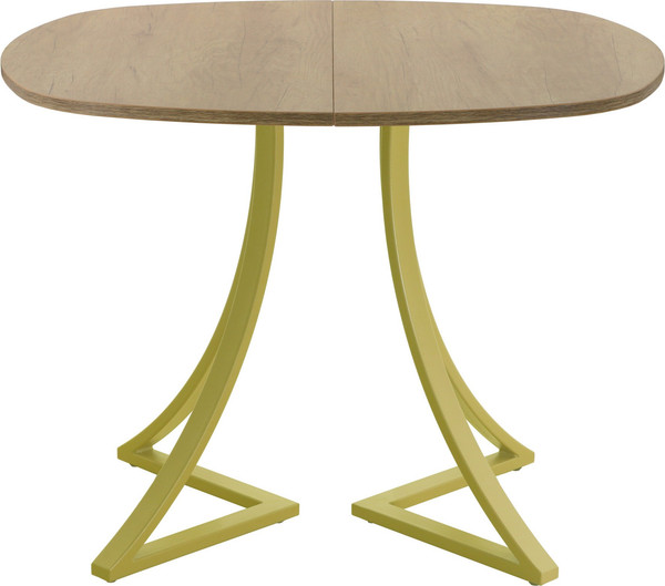 Изображение товара Обеденный стол AMC Elite Е24(900) D7 (золото/дуб небраска натур)