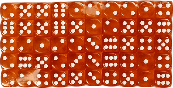 Изображение товара Набор кубиков для настольной игры Sima-Land 10613122 (50шт, желтый)