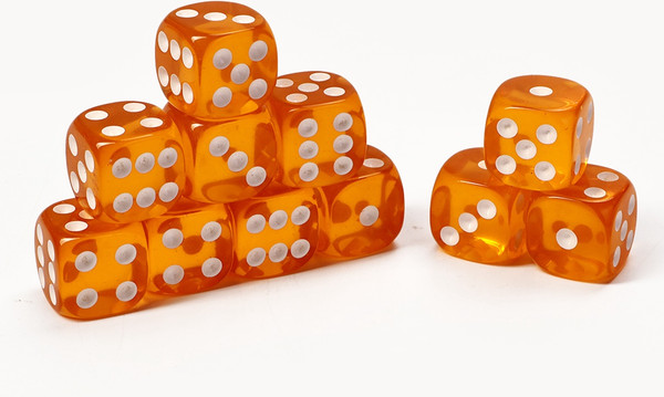 Изображение товара Набор кубиков для настольной игры Sima-Land 10613122 (50шт, желтый)