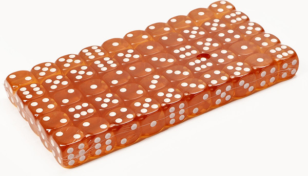 Изображение товара Набор кубиков для настольной игры Sima-Land 10613122 (50шт, желтый)