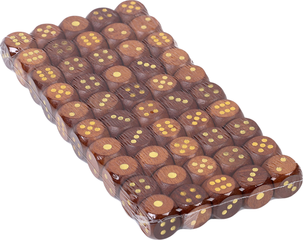 Изображение товара Набор кубиков для настольной игры Время игры 10502117 (50шт, коричневый)