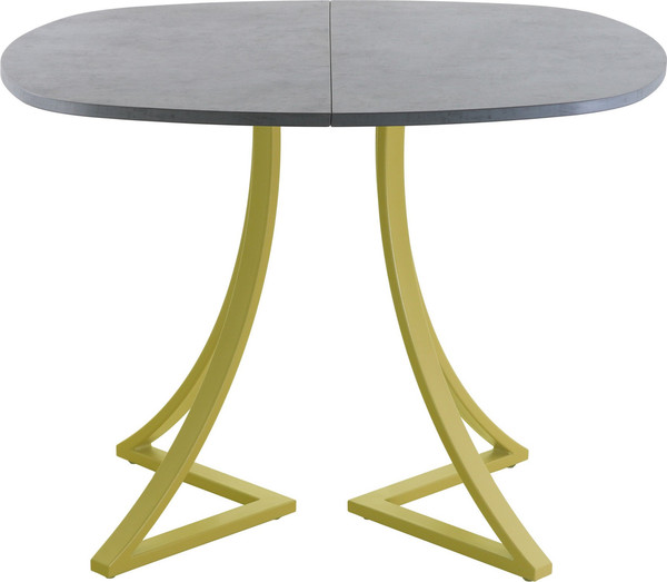Изображение товара Обеденный стол AMC Elite Е24(900) D7 (золото/бетон чикаго светло-серый)