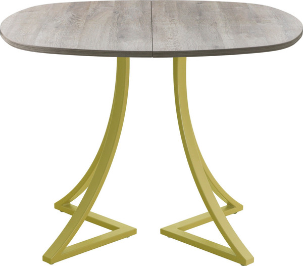 Изображение товара Обеденный стол AMC Elite Е24(900) D7 (золото/дуб уайт-ривер песочно-бежевый)