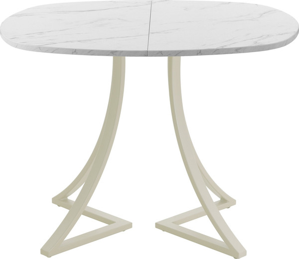 Изображение товара Обеденный стол AMC Elite Е24(800) D7 (бежевый/мрамор кристалл)