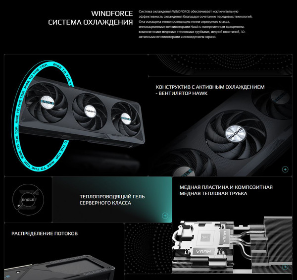 Изображение товара Видеокарта Gigabyte RTX5060 8GB (GV-N5060EAGLEMAX OC-8GD)