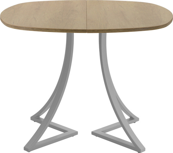 Изображение товара Обеденный стол AMC Elite Е24(800) D7 (серебро/дуб небраска натур)