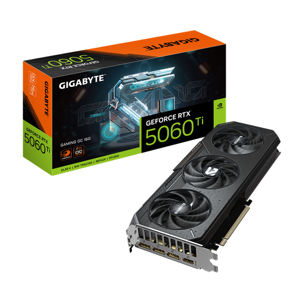 Изображение товара Видеокарта Gigabyte GeForce RTX 5060 Ti Gaming OC 16G (GV-N506TGAMING OC-16GD)
