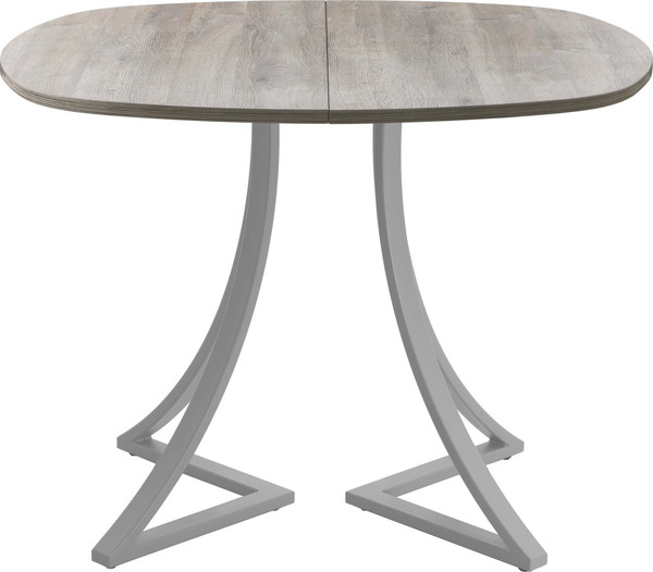 Изображение товара Обеденный стол AMC Elite Е24(800) D7 (серебро/дуб уайт-ривер песочно-бежевый)