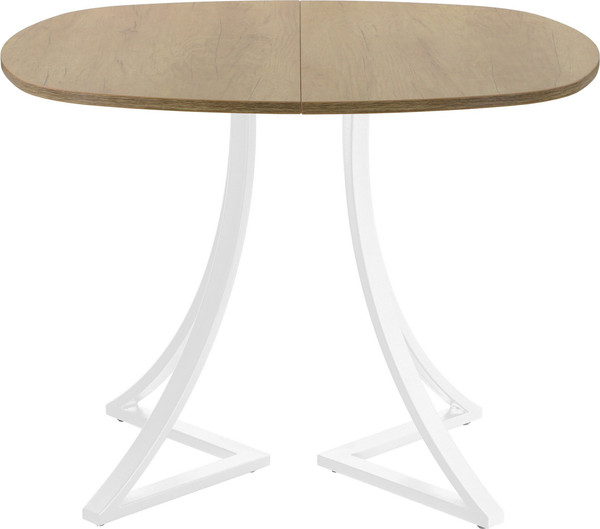 Изображение товара Обеденный стол AMC Elite Е24(800) D7 (белый/дуб небраска натур)