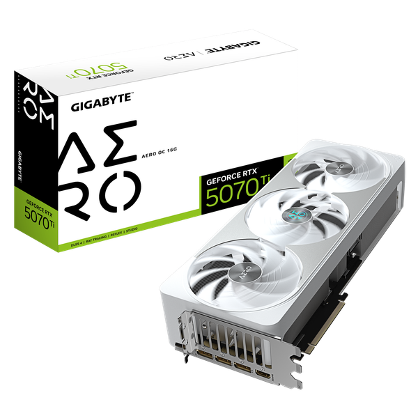 Изображение товара Видеокарта Gigabyte GeForce RTX 5070 Ti Aero OC 16G (GV-N507TAERO OC-16GD)