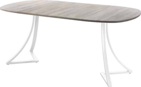 Изображение товара Обеденный стол AMC Elite Е24(800) D7 (белый/дуб уайт-ривер песочно-бежевый)