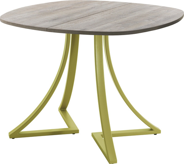 Изображение товара Обеденный стол AMC Elite Е24(800) D7 (золото/дуб уайт-ривер песочно-бежевый)