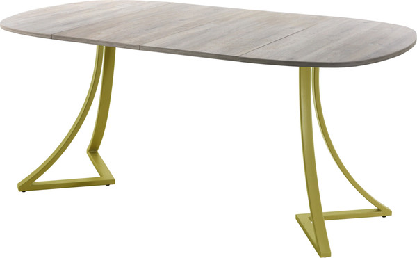 Изображение товара Обеденный стол AMC Elite Е24(800) D7 (золото/дуб уайт-ривер песочно-бежевый)