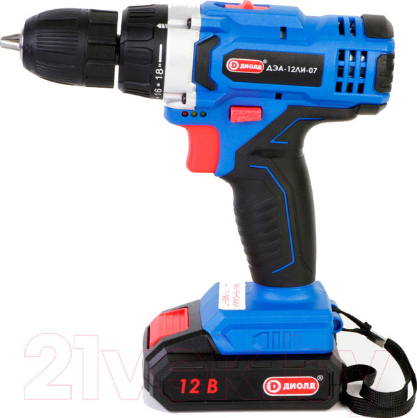 Изображение товара Аккумуляторная дрель-шуруповерт Диолд ДЭА-12ЛИ-07 (10022146)