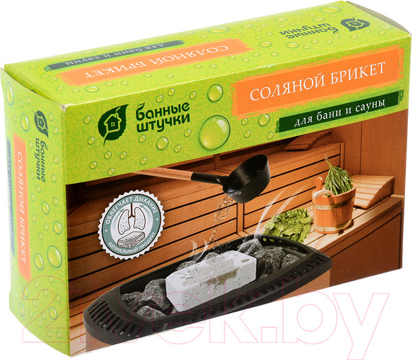 Изображение товара Соляной брикет для бани Банные Штучки 32400 (1.3кг)