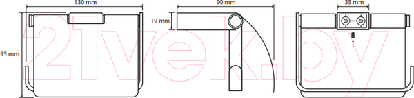 Изображение товара Держатель для туалетной бумаги Bemeta Nero 135012010
