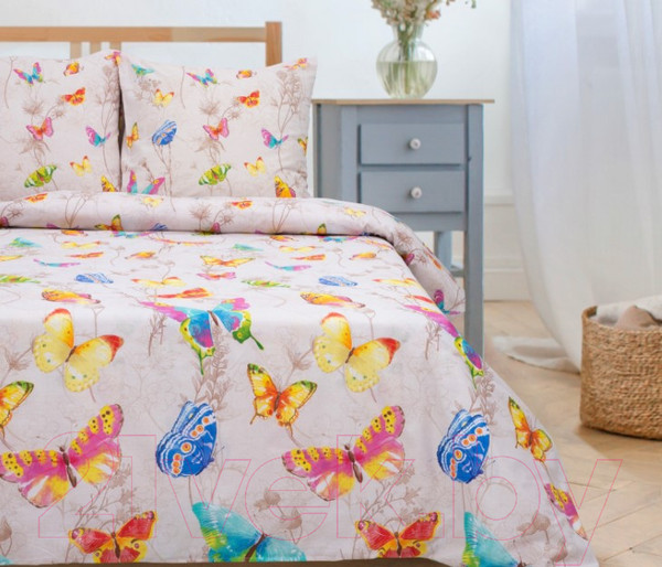 Изображение товара Комплект постельного белья Этель Бабочки / 1504606