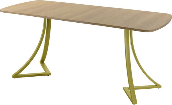 Изображение товара Обеденный стол AMC Elite Е24(1200) D2 (золото/дуб небраска натур)