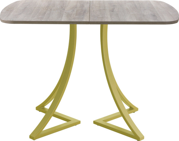 Изображение товара Обеденный стол AMC Elite Е24(1200) D2 (золото/дуб уайт-ривер песочно-бежевый)