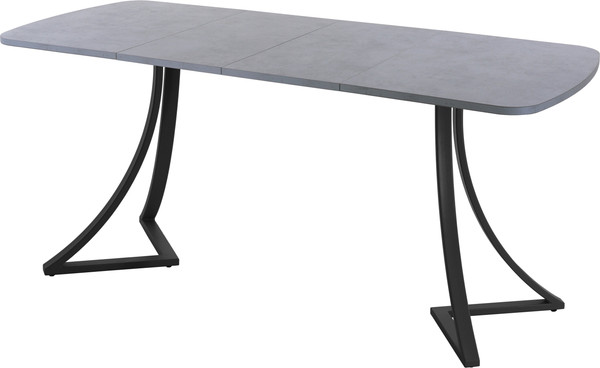 Изображение товара Обеденный стол AMC Elite Е24(1200) D2 (черный/бетон чикаго светло-серый)