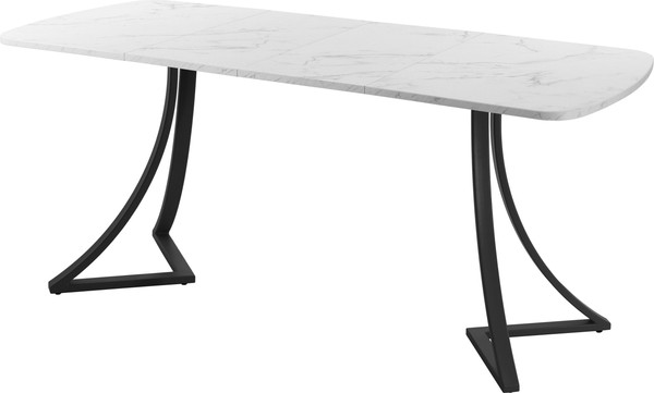 Изображение товара Обеденный стол AMC Elite Е24(1100) D2 (черный/мрамор кристал)