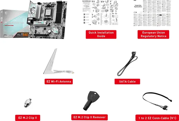 Изображение товара Материнская плата MSI B840M Gaming Plus WIFI6E