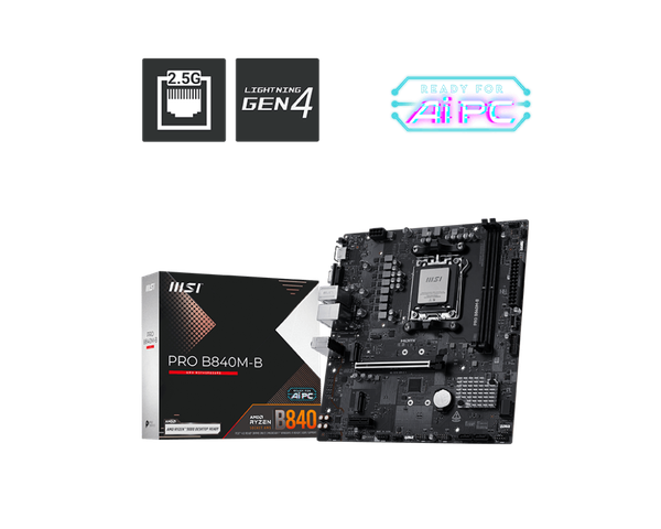 Изображение товара Материнская плата MSI Pro B840M-B