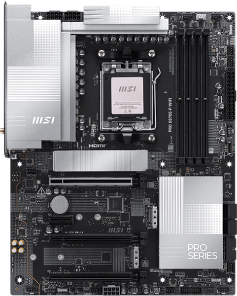 Изображение товара Материнская плата MSI Pro X870E-P WiFi
