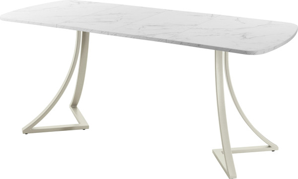 Изображение товара Обеденный стол AMC Elite Е24(1100) D2 (бежевый/мрамор кристалл)