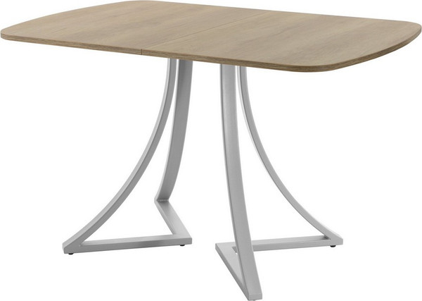 Изображение товара Обеденный стол AMC Elite Е24(1100) D2 (серебро/дуб небраска натур)
