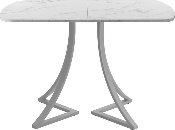 Изображение товара Обеденный стол AMC Elite Е24(1100) D2 (серебро/мрамор кристалл)
