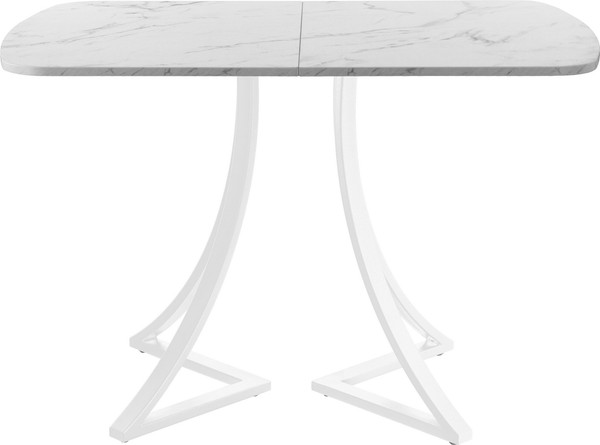 Изображение товара Обеденный стол AMC Elite Е24(1100) D2 (белый/мрамор кристалл)