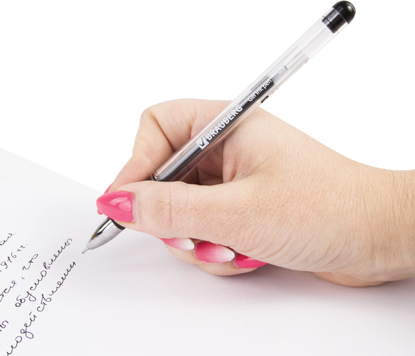 Изображение товара Ручка гелевая Brauberg Geller / 141180 (черный)