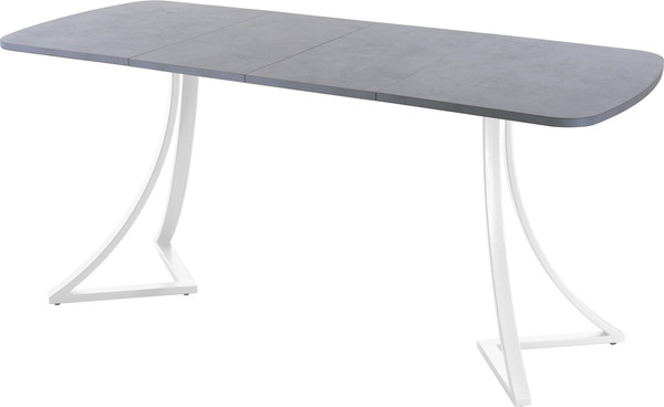 Изображение товара Обеденный стол AMC Elite Е24(1100) D2 (белый/бетон чикаго светло-серый)