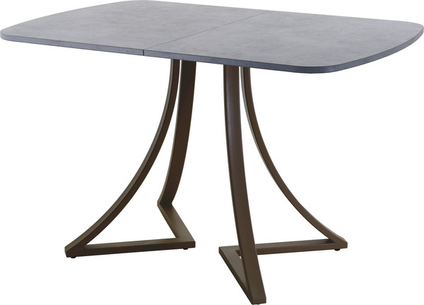 Изображение товара Обеденный стол AMC Elite Е24(1200) D2 (коричневый/бетон чикаго светло-серый)