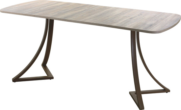 Изображение товара Обеденный стол AMC Elite Е24(1200) D2 (коричневый/дуб уайт-ривер песочно-бежевый)