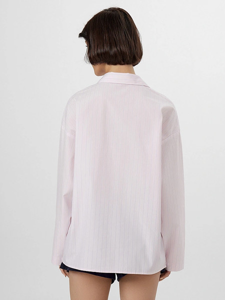 Изображение товара Рубашка Mark Formelle 502985 (р.170-88-94, бело-лиловые полосы на розовом облаке)