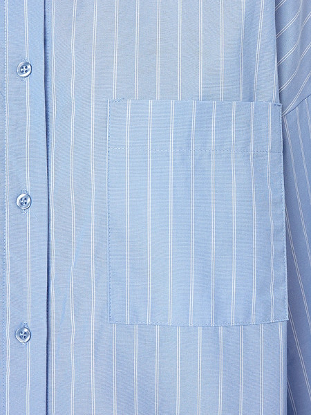 Изображение товара Рубашка Mark Formelle 502985 (р.170-88-94, белые полосы на темно-голубом)