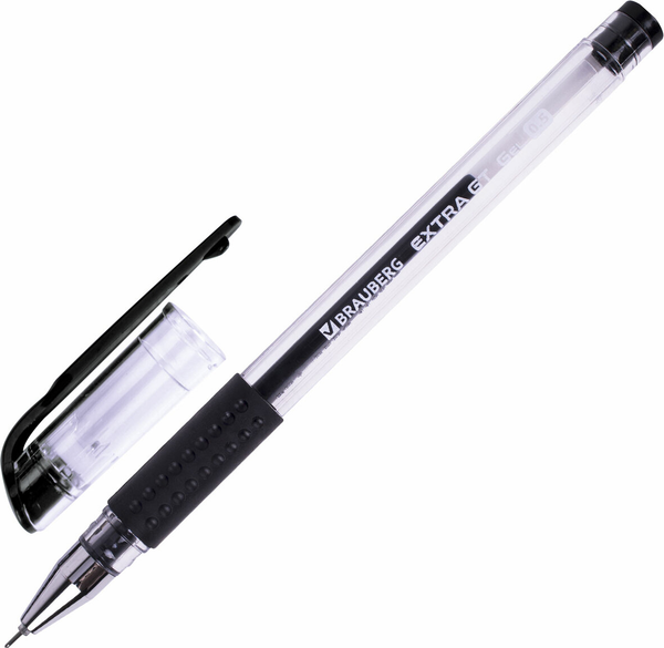 Изображение товара Ручка гелевая Brauberg Extra Gt Needle / 143918 (черный)