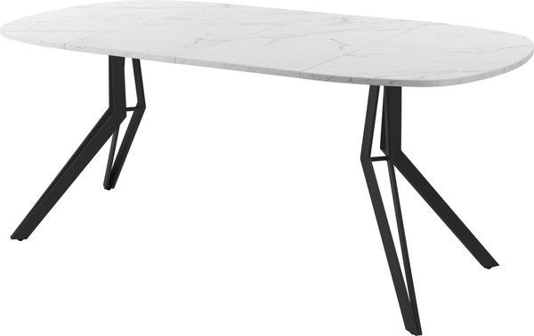 Изображение товара Обеденный стол AMC Elite Е21(900) D7 (черный/мрамор кристал)