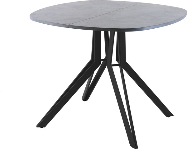 Изображение товара Обеденный стол AMC Elite Е21(900) D7 (черный/бетон чикаго светло-серый)