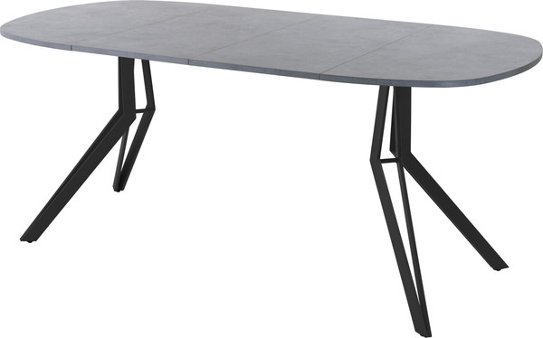 Изображение товара Обеденный стол AMC Elite Е21(900) D7 (черный/бетон чикаго светло-серый)