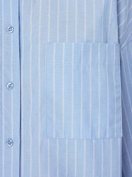 Изображение товара Рубашка Mark Formelle 502985 (р.170-100-106, белые полосы на темно-голубом)