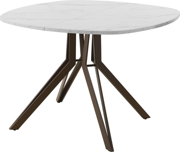 Изображение товара Обеденный стол AMC Elite Е21(900) D7 (коричневый/мрамор кристалл)