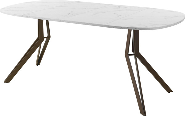 Изображение товара Обеденный стол AMC Elite Е21(900) D7 (коричневый/мрамор кристалл)