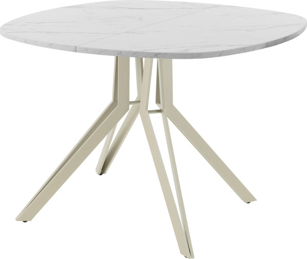 Изображение товара Обеденный стол AMC Elite Е21(900) D7 (бежевый/мрамор кристалл)