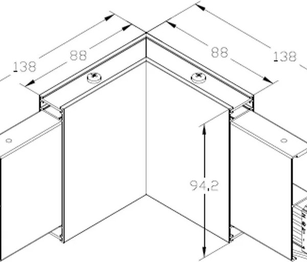 Изображение товара Коннектор для трековой системы Arlight ALT-LINEAIR-FLAT-DIM-L60-2094-3W Warm3000 BK / 031539