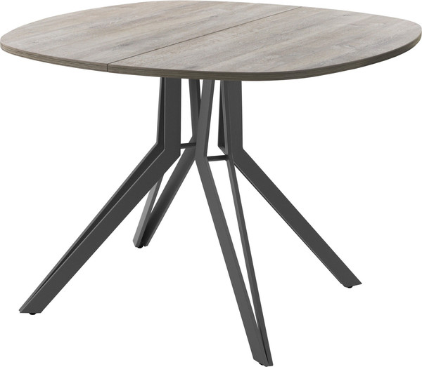 Изображение товара Обеденный стол AMC Elite Е21(900) D7 (графит/дуб уайт-ривер песочно-бежевый)