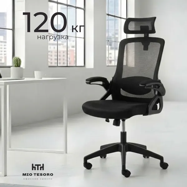 Изображение товара Кресло офисное Mio Tesoro Форли AF-C4231 (черный/черный)