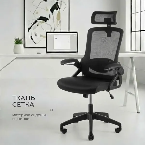Изображение товара Кресло офисное Mio Tesoro Форли AF-C4231 (черный/черный)